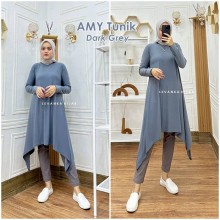 AMY-004 Baju Atasan Tunik Jersey Korea